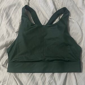 Fabletics Deep Green Sports Bra